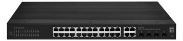 LevelOne Switch 28x GE IGS-2128 4xSFP 24xRJ45 Ports sw von LumaTech
