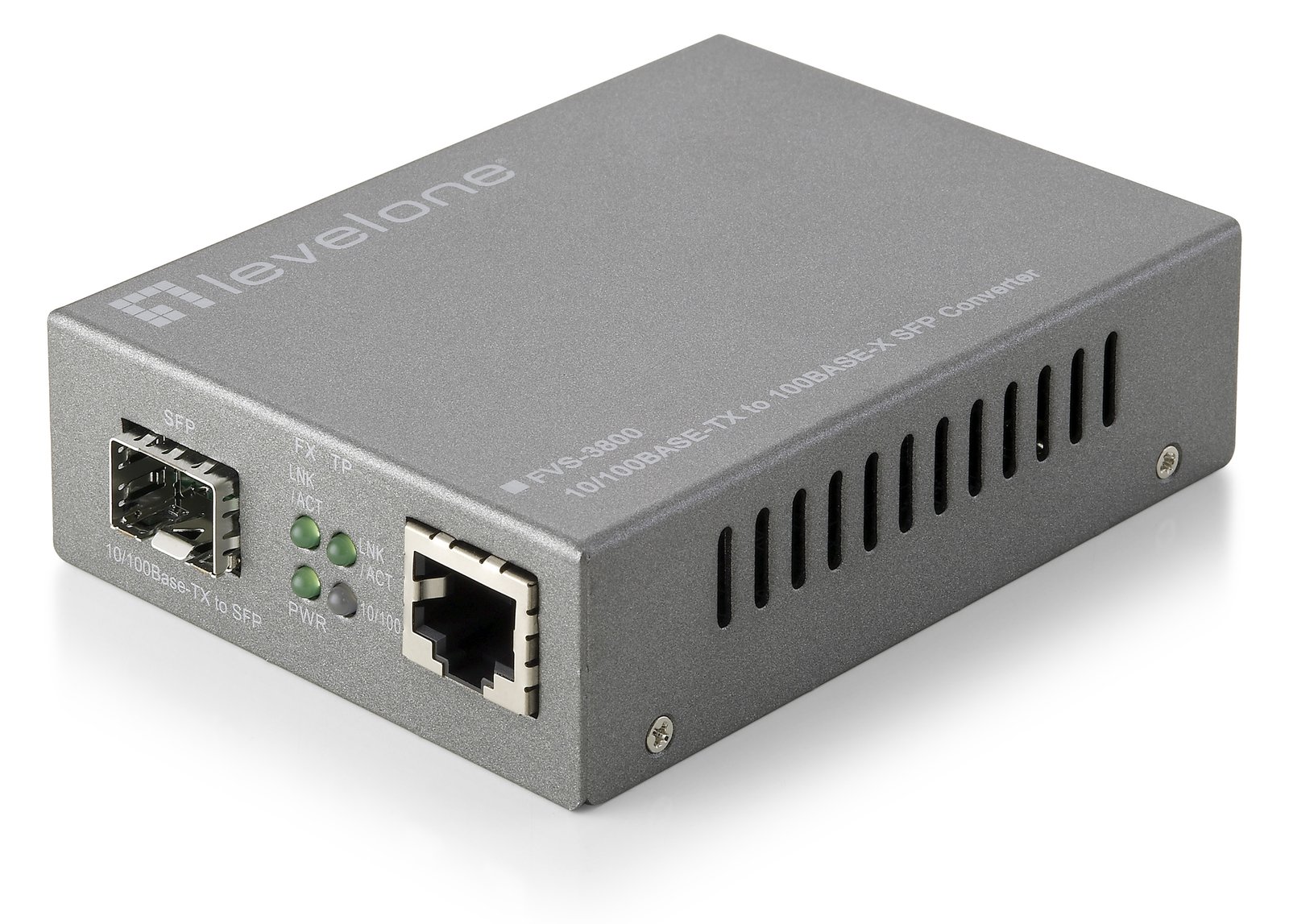 LevelOne Web Smart Series FVS-3800 - Medienkonverter - 100Mb LAN - 10Base-T, 100Base-TX, 100Base-X - RJ-45 / SFP