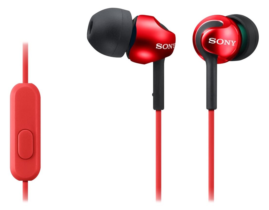 Sony MDR-EX110AP/R - EX Series - Ohrhörer mit Mikrofon