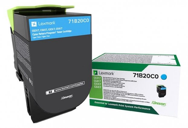 Lexmark X317 - Cyan - Original - Tonerpatrone LCCP, LRP