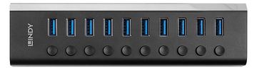 Lindy 10 Port USB 3.0 Hub mit Ein-/Ausschaltern von LumaTech