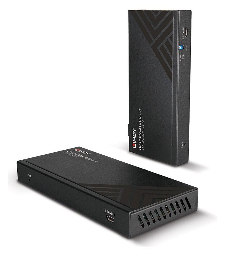 Lindy 150m Cat.6 Displayport &USB KVM HDBaseT Ext IR/RS232 - RS-232 - DisplayPort