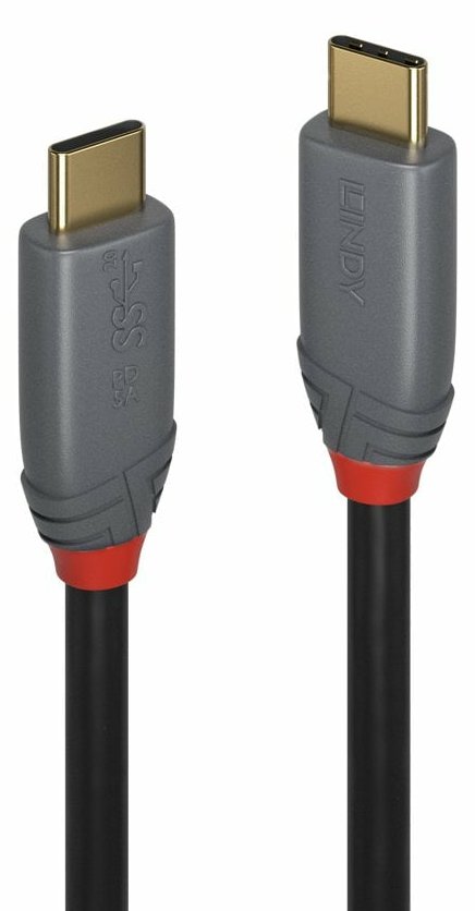 Lindy 2m USB 3.2 Typ C Kabel 5A PD Anthra Line