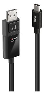 Lindy Adapterkabel - 24 pin USB-C (M) zu DisplayPort (W) von LumaTech