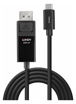 Lindy Adapterkabel - 24 pin USB-C (M) zu DisplayPort (W) von LumaTech