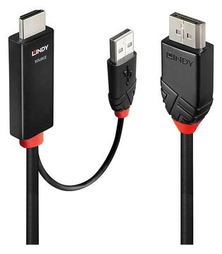 Lindy Adapterkabel - USB, HDMI männlich zu DisplayPort männlich von LumaTech