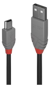 Lindy Anthra Line - USB-Kabel - USB (M) bis Mini-USB, Typ B (M) von LumaTech