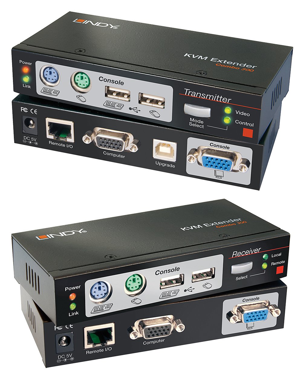Lindy Cat.5 KVM Extender Combo 300 - KVM-Extender
