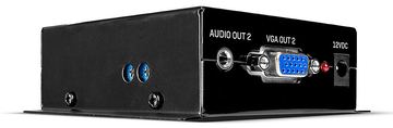 Lindy Cat.6 2 Port VGA Receiver - Erweiterung für Video/Audio von LumaTech