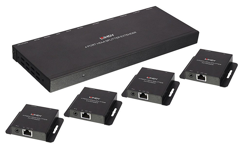 Lindy Cat.6 HDMI & IR Splitter Extender with Loop Out
