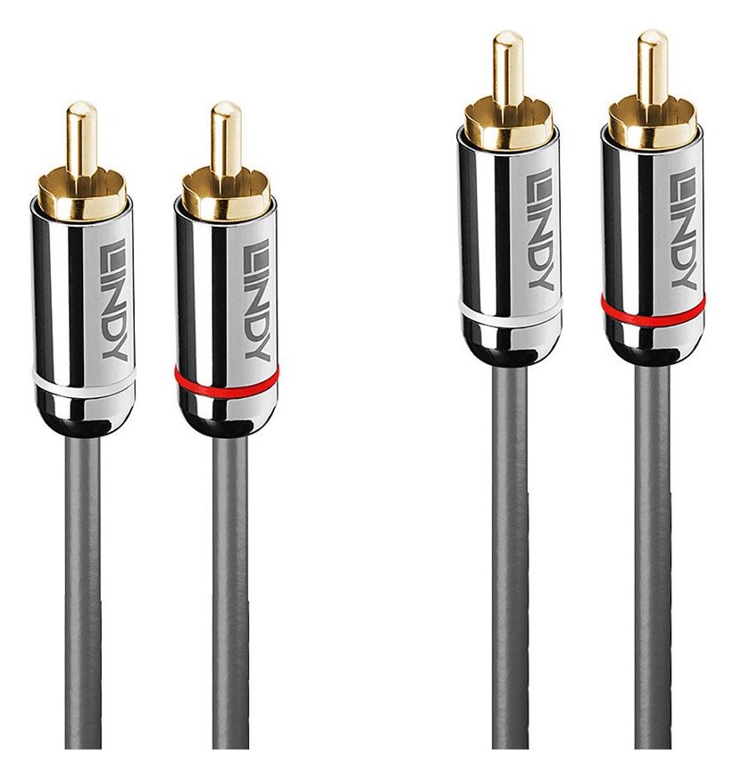 Lindy Cromo Line - Audiokabel - RCA männlich zu RCA männlich von LumaTech
