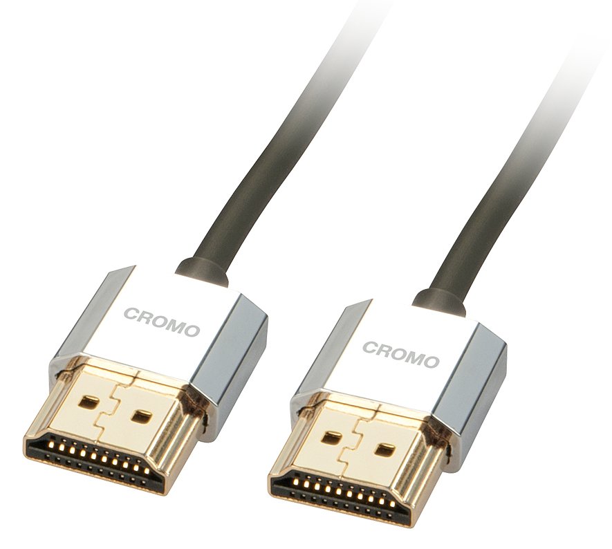 Lindy CROMO Slim High Speed HDMI Cable with Ethernet - HDMI mit Ethernetkabel - HDMI (M)