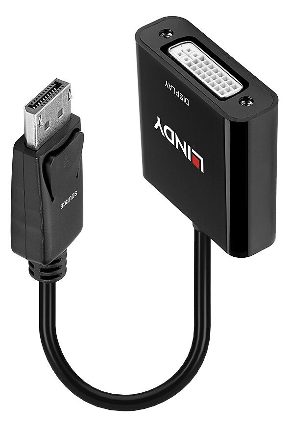 Lindy DisplayPort an DVI-D Adapter (aktiv, Eyefinity, Surround, Collage kompatibel)