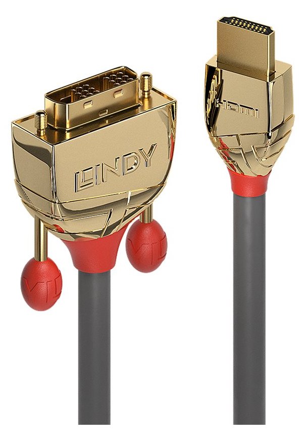 Lindy Gold Line - Videokabel - HDMI (M) bis DVI-D (M) von LumaTech