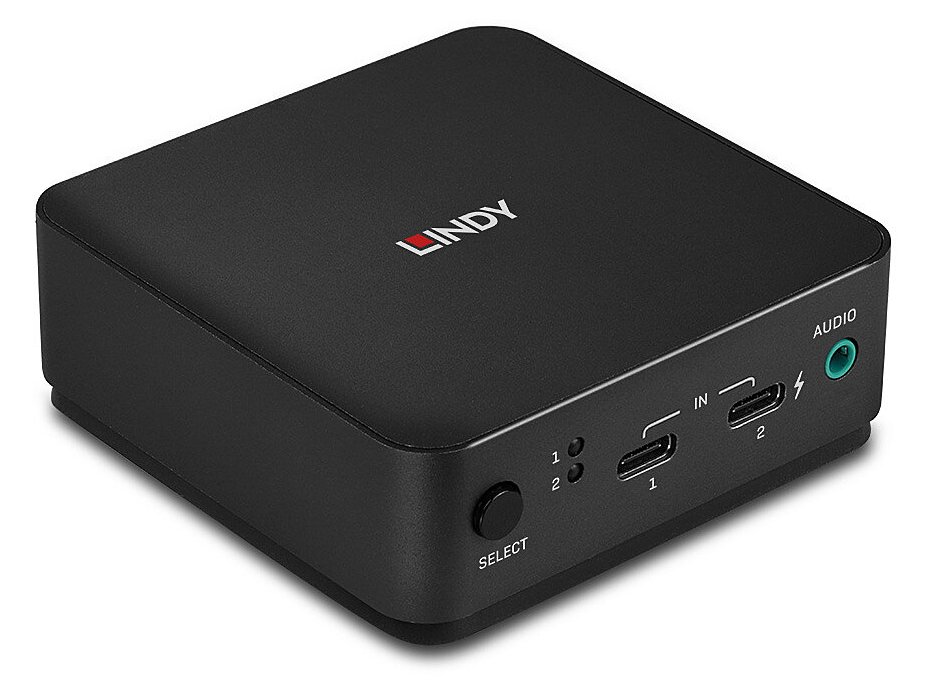 Lindy KVM-/Audio-Switch - Typ C, DisplayPort 1.2