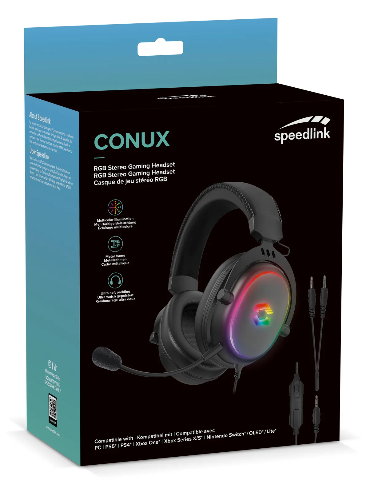 SPEEDLINK Gaming Headset Conux RGB PC/PS5/PS4/Xbox/Switch retail - Headset - 20 KHz, Ansicht 2