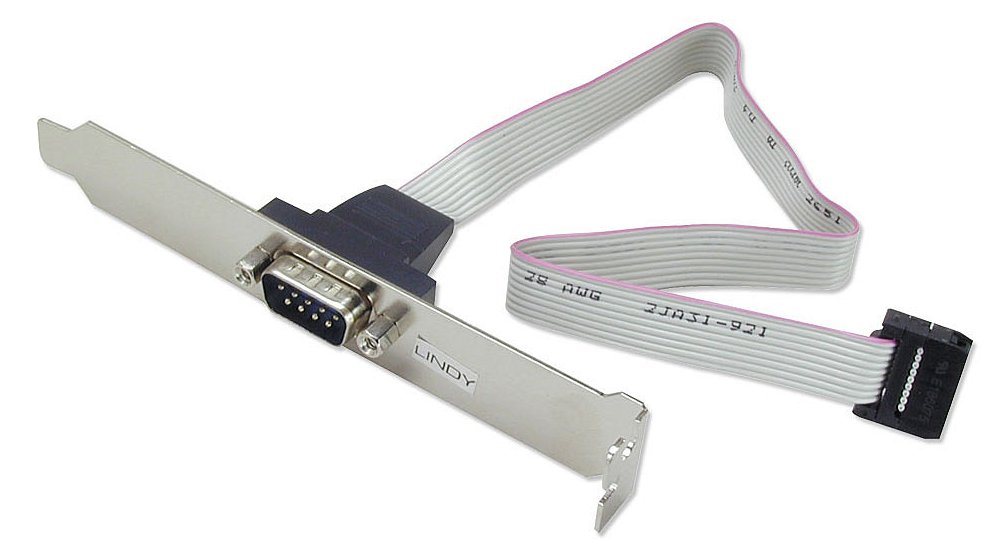 Lindy PC Back Plate Serial Adaptor - Serielles Bedienfeld - DB-9 (M) von LumaTech