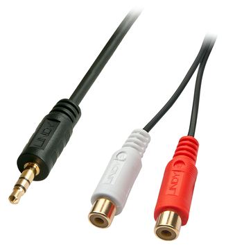 Lindy Premium - Audio-Adapter - 0.08 mm² - RCA x 2 (W) von LumaTech