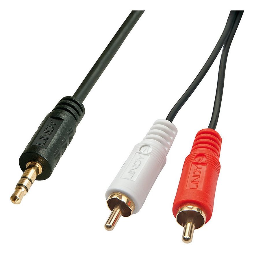 Lindy Premium - Audiokabel - RCA x 2 (M) bis Stereo Mini-Klinkenstecker (M) von LumaTech