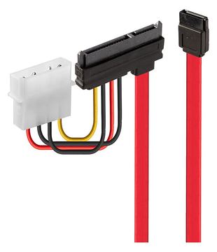 Lindy SATA-Kabel - interne Stromversorgung, 4-polig, SATA zu SATA Combo (W) von LumaTech