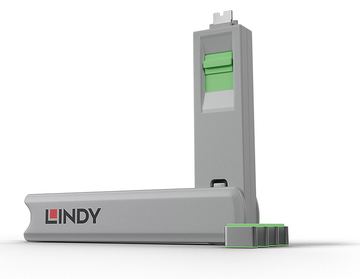 Lindy Schloss für USB-C-Port - grün von LumaTech