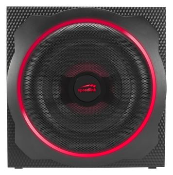 SPEEDLINK GRAVITY CARBON RGB - Lautsprechersystem - für PC - 2.1-Kanal - kabellos - Bluetooth - 60 Watt (Gesamt) von LumaTech