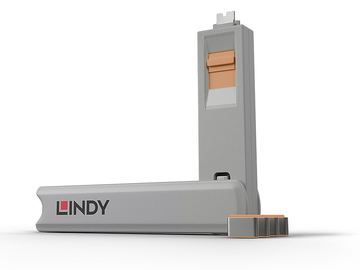 Lindy Schloss für USB-C-Port - orange von LumaTech
