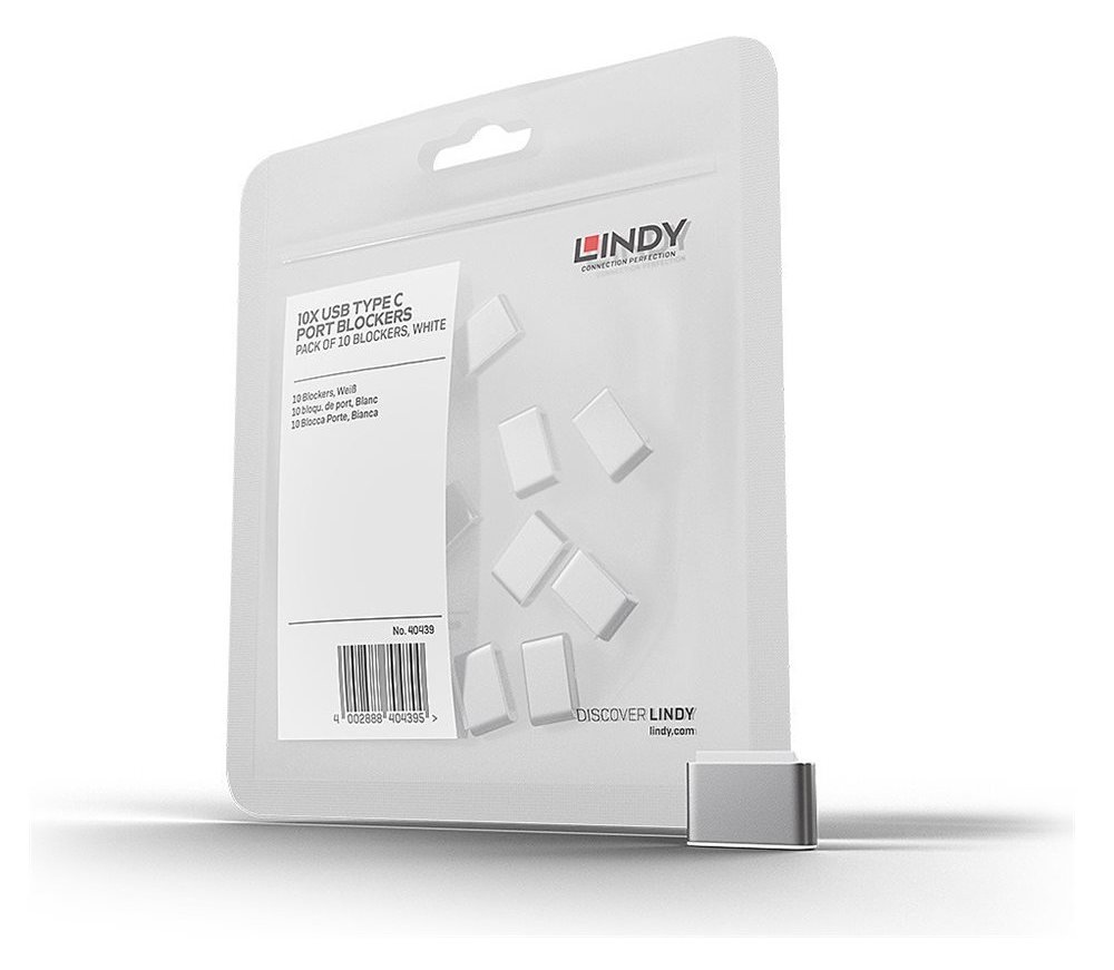 Lindy Schloss für USB-C-Port - weiß (Packung