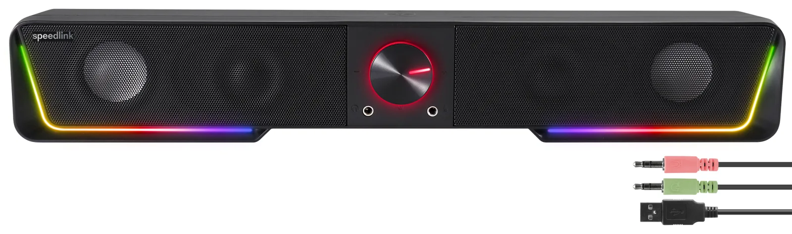 SPEEDLINK GRAVITY RGB Stereo Soundbar black, Ansicht 3