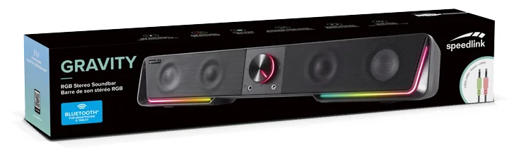 SPEEDLINK GRAVITY RGB Stereo Soundbar black, Ansicht 4