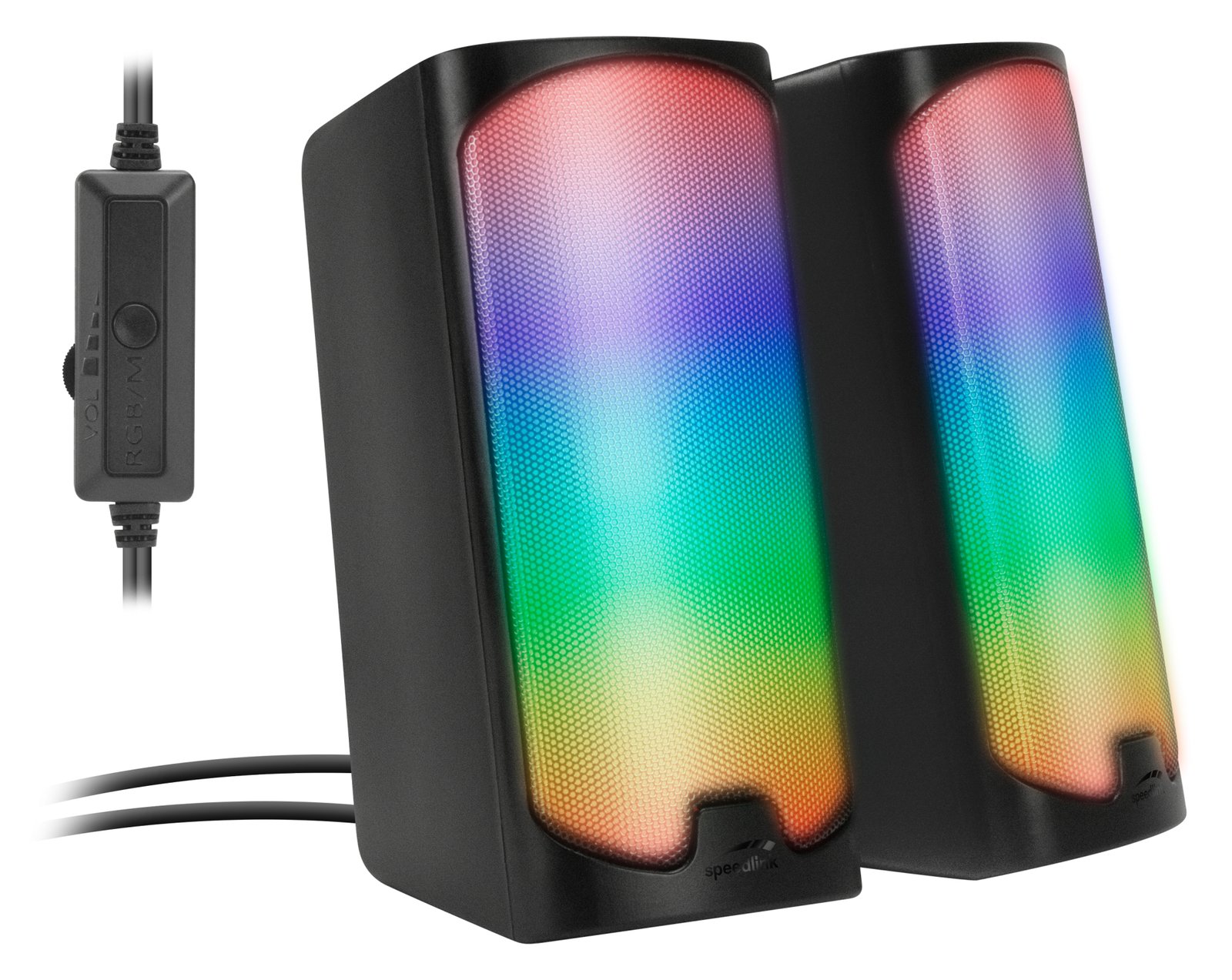SPEEDLINK Lautsprecher TONOS RGB Stereo schwarz retail - Lautsprecher - 20 KHz