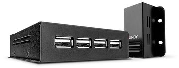 Lindy USB 2.0 4 Port CAT.5/6 Extender With Power Over CAT.5/6 von LumaTech