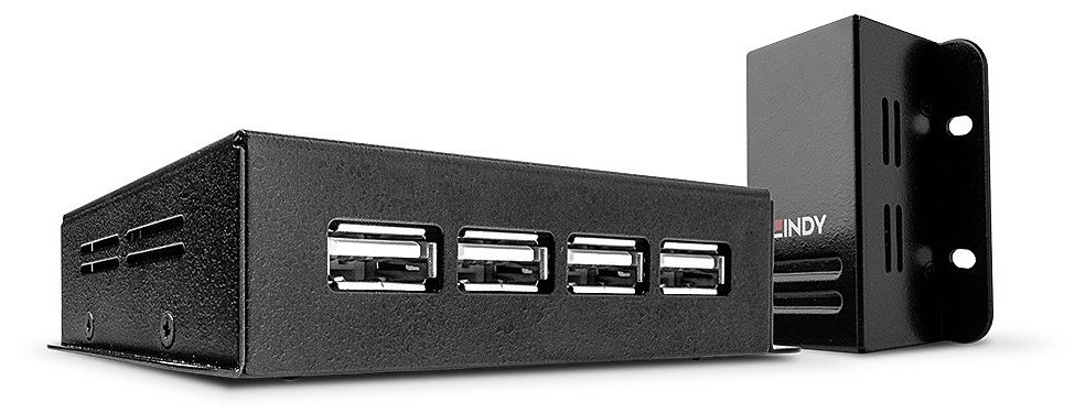 Lindy USB 2.0 4 Port CAT.5/6 Extender With Power Over CAT.5/6