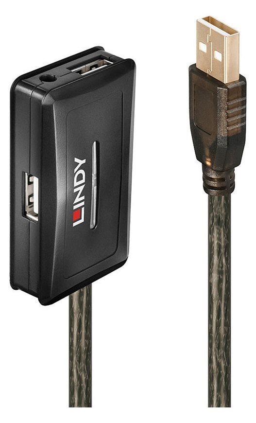 Lindy USB 2.0 Active Extension Hub - Hub - 4 x USB 2.0