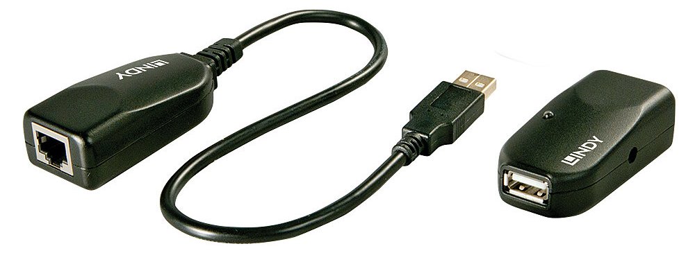 Lindy USB 2.0 CAT5 Extender (Transmitter and Receiver units)
