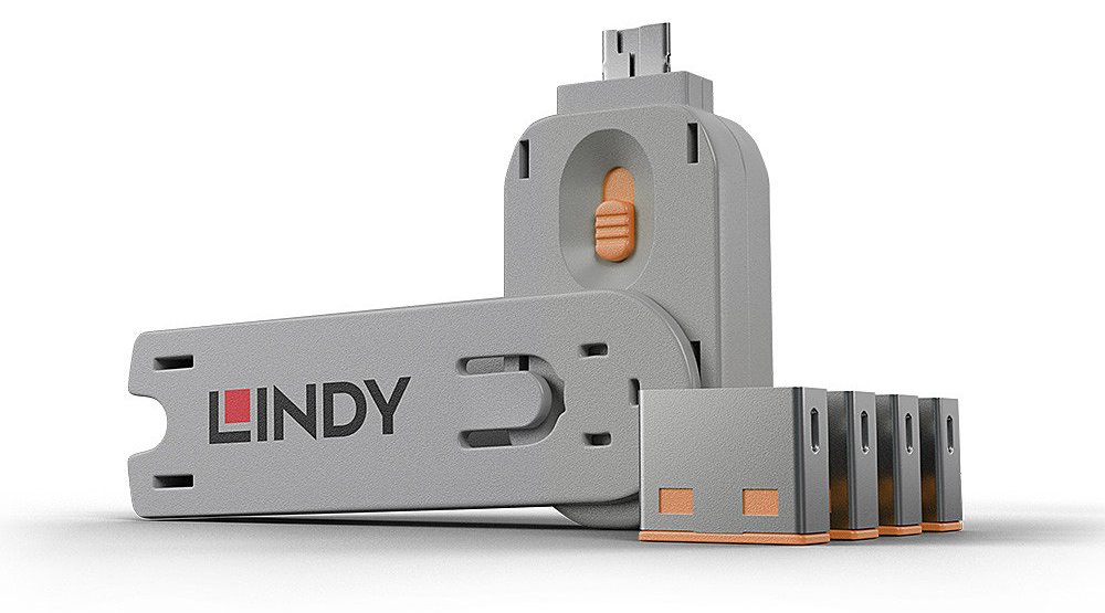 Lindy USB Port Blocker - USB-Portblocker (Packung mit 4)