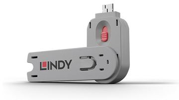 Lindy USB Type A Port Blocker Key - USB-Portblocker - Rosa von LumaTech