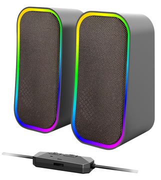 SPEEDLINK Token RGB - Lautsprecher - für PC - 2.0-Kanal - kabellos - Bluetooth - 3 Watt - 6 Watt (Gesamt) von LumaTech