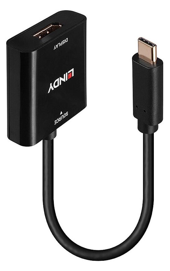 Lindy Videoadapter - 24 pin USB-C (M) zu DisplayPort (W)
