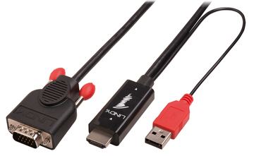 Lindy Videokabel - HD-15 (VGA) (M) bis USB, HDMI (M) von LumaTech