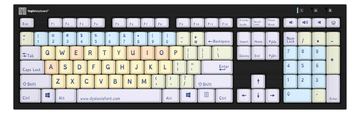 Logickeyboard Dyslexie NERO Slimline - Tastatur - TL: UK, QWERTY von LumaTech
