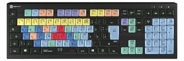 Logickeyboard LKB-CBASE-A2PC-DE - Volle Größe (100%) - Kabelgebunden - USB - Schwarz - TL: Deutsch, QWERTZ von LumaTech