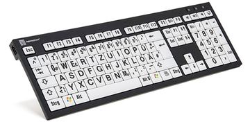 Logickeyboard XL Print NERO - Tastatur - TL: Deutsch, QWERTZ von LumaTech