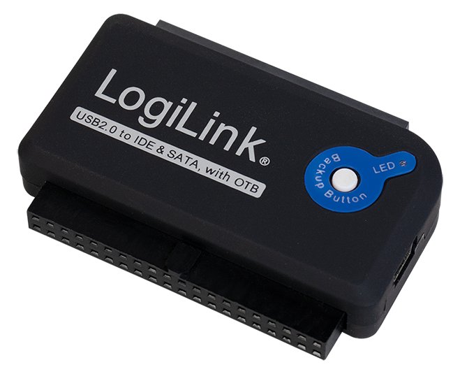 LogiLink Adapter USB 2.0 to 2,5 + 3,5 Zoll IDE + SATA HDD OTB