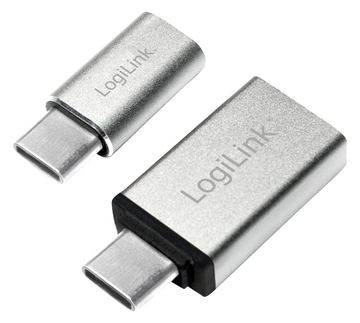LogiLink AU0040 - USB 3.1 C - USB 3.0 A - Micro USB 2.0 - Aluminium von LumaTech