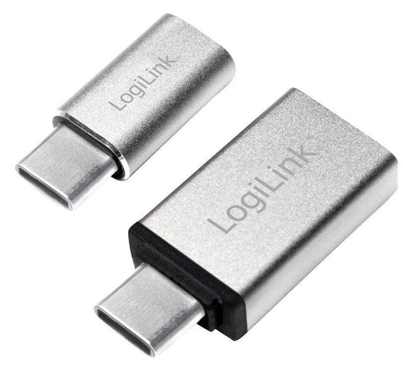 LogiLink AU0040 - USB 3.1 C - USB 3.0 A - Micro USB 2.0 - Aluminium