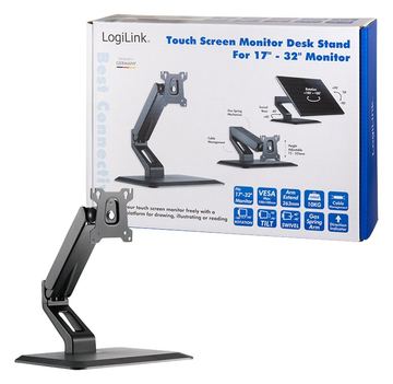 LogiLink Aufstellung - einstellbarer Arm - für LCD-Display - Schwarz - Bildschirmgröße: 43.2-81.3 cm (17-32) von LumaTech