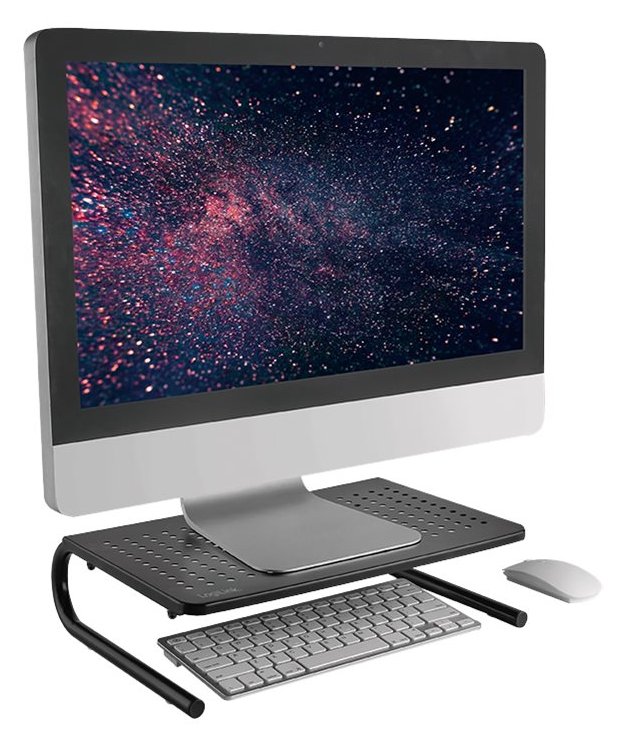 LogiLink Aufstellung - für Monitor/Notebook - Kunststoff, rostfreier Stahl, Aluminium - Bildschirmgröße: 33-81.3 cm
