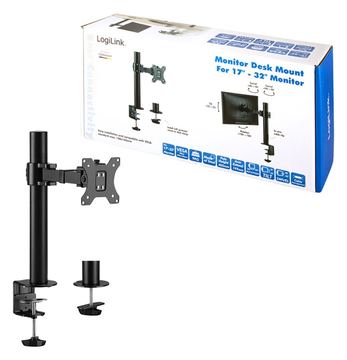 LogiLink Befestigungskit - für LCD-Display - Stahl - Schwarz - Bildschirmgröße: 17-32 - max. Ausfahrlänge Arm: 19,9 cm von LumaTech