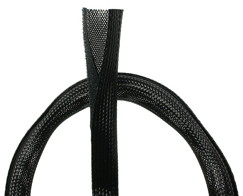 LogiLink Cable FlexWrap - Flexible Kabelleitung - Schwarz